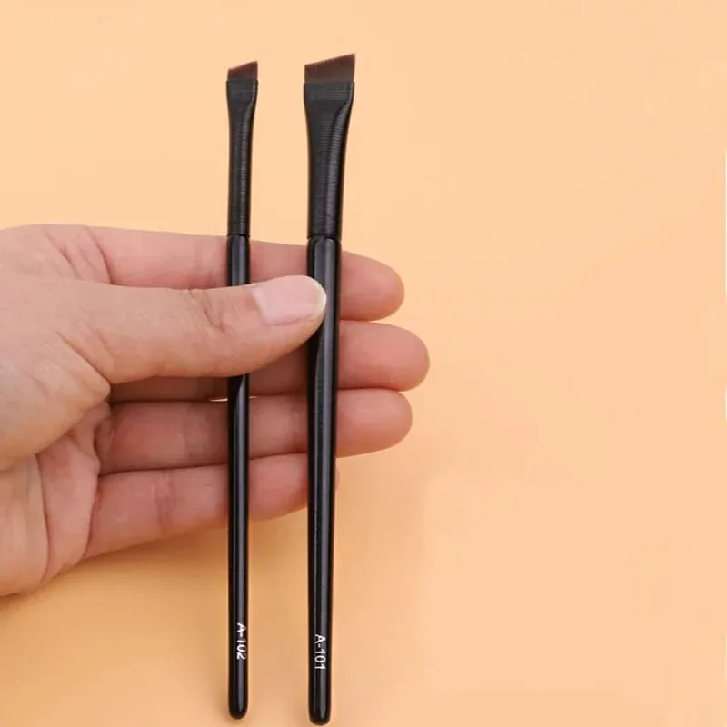 5 Stück Augenbrauen-Kontur-Make-up-Pinsel, Augenbrauen-Eyeliner-Pinsel, professionelle, superdünne, abgewinkelte Liner-Augenpinsel, Make-up-Werkzeuge