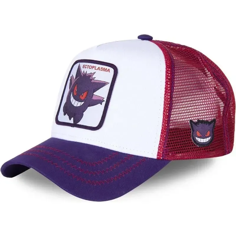 Pokemon Berretto da baseball ricamato di alta qualità Pikachu Gengar Snorlax Psyduck Anime Cappello in rete traspirante regolabile Regali Cosplay — image 7