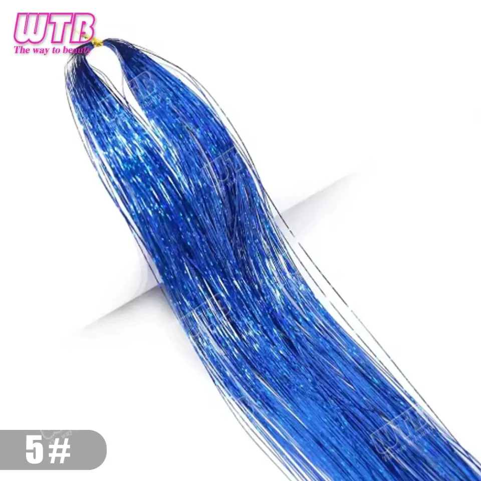 Multi-Color Glitter Synthetic Hair Extension Wig BB Clip Style Suitable for Women and Girls to Wear During Holidays and Events — image 24