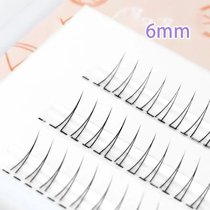 J Curl V Shape Under Eyelash Comic Eye Lashes Natural Bottom Lashes Soft Manga Eyelashes Bunches Eyelash Clusters Korean Makeup — image 10