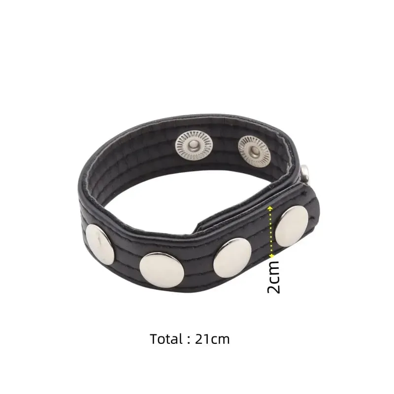 Anillo de cuero para pene de Semen ajustable de varios niveles con lazo para pene Bondage para hombres, pantalla para pene, Juguetes sexuales con gran retraso en la eyaculación