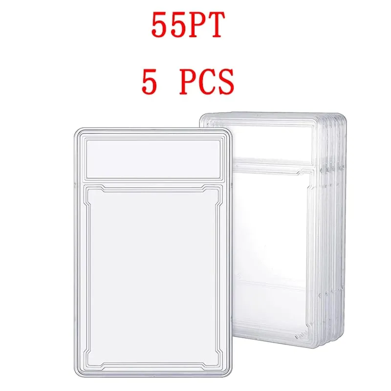 35/55/75/100PT Trading Cards Slab Label Grade Baseball Star Card Sleeves Protector Acrylic Hard Plastic Game Grade PTCG Gift Toy — image 15