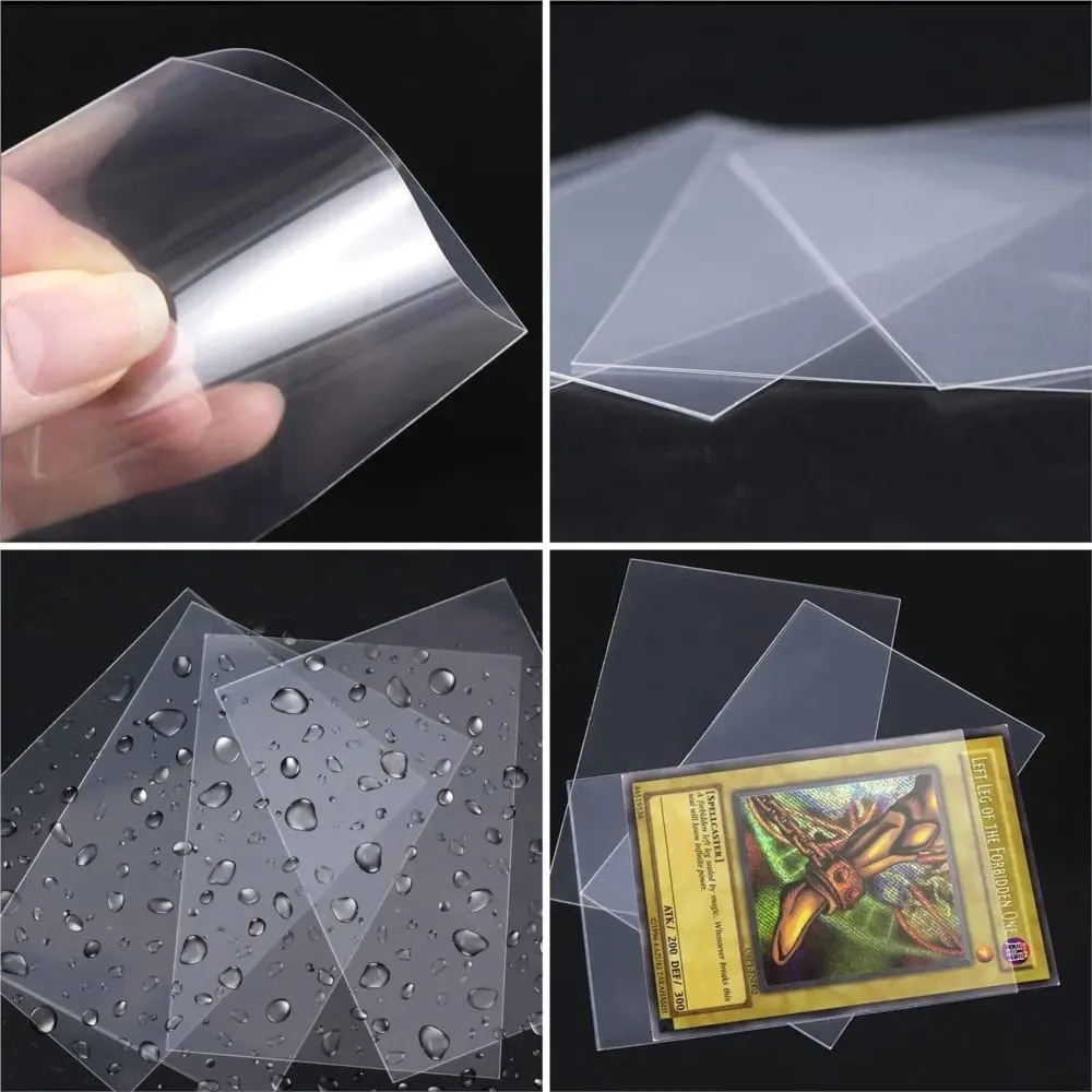 Confezione da 100 custodie trasparenti per carte collezionabili con custodia protettiva per il gioco Pokemon TCG Yugioh Baseball Sports Card — image 2