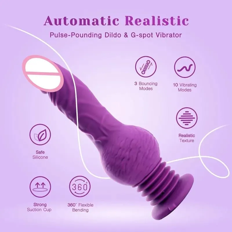 9,29 Zoll realistische Dildos, Stoßdildo, Vibrator, G-Punkt, Analstimulation, 10 Vibrationsmodi, Spielzeug für Erwachsene, Sexspielzeug für Frauen und Männer — image 2