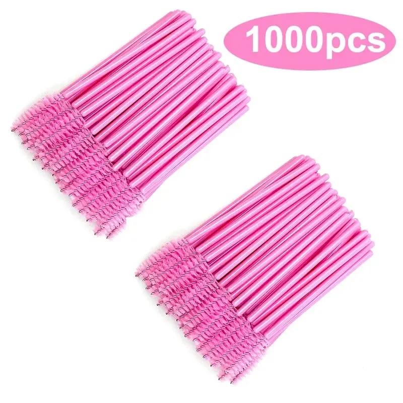 도매 50/1000/2000pcs 스풀리 브러쉬 애플리케이터 메이크업 도구 속눈썹 브러쉬 마스카라 완드 도매 눈썹 속눈썹 청소 — image 14