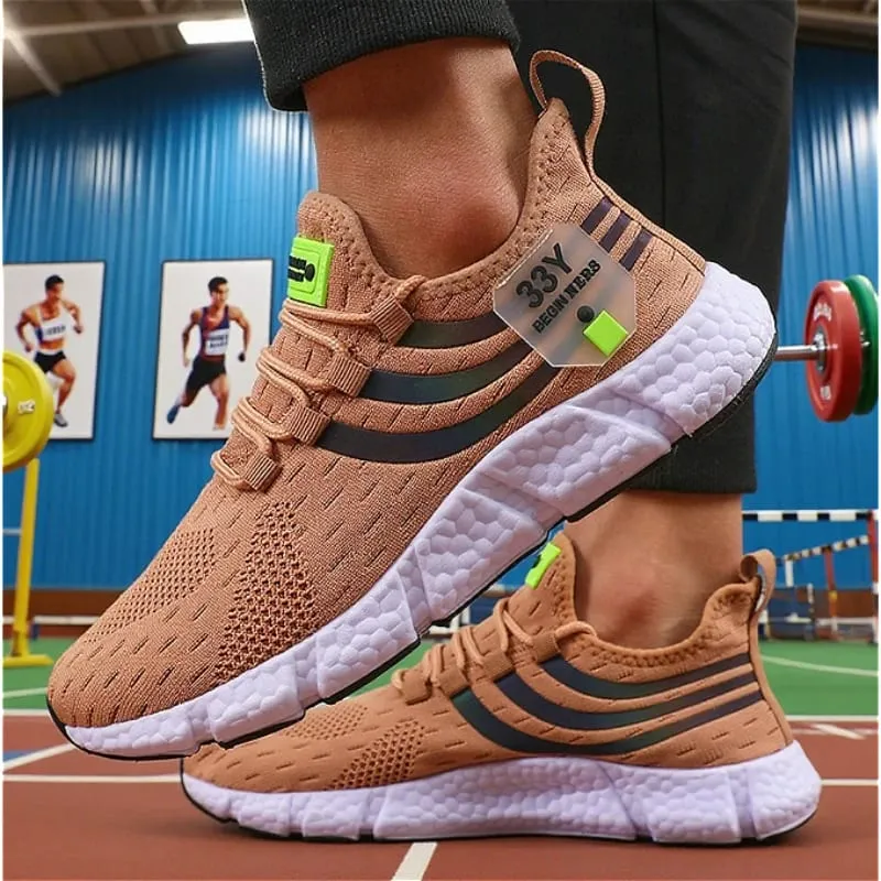Tênis de malha masculino leve confortável macio respirável tênis de corrida atlético tenis multi colorido sapatos de caminhada — image 13