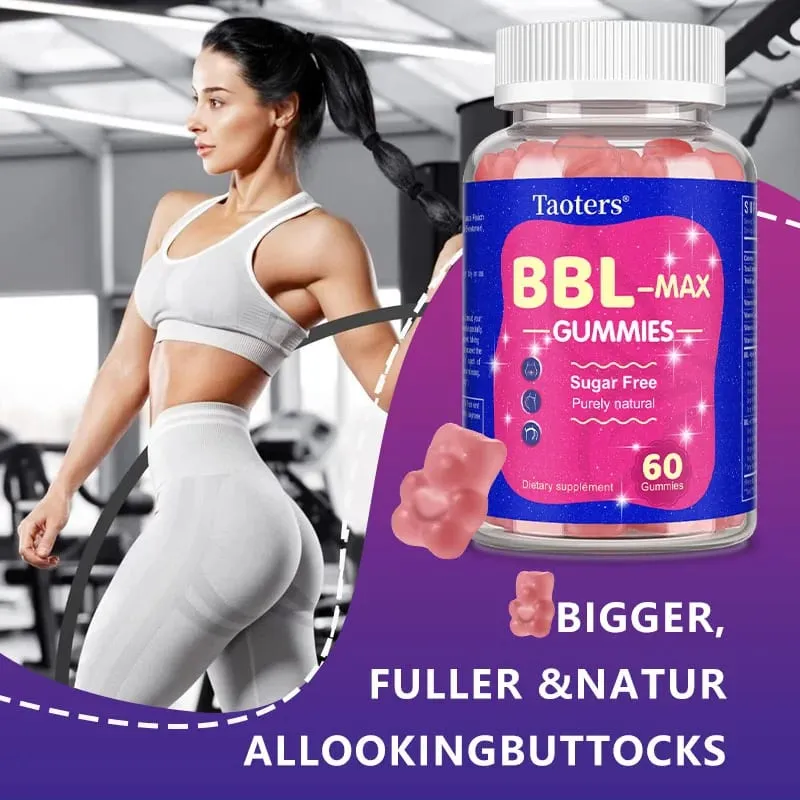 Gomme gommose per l'ingrandimento dei glutei da donna - BBL- MAX Gummies - con multivitaminici ed estratti di erbe — image 4