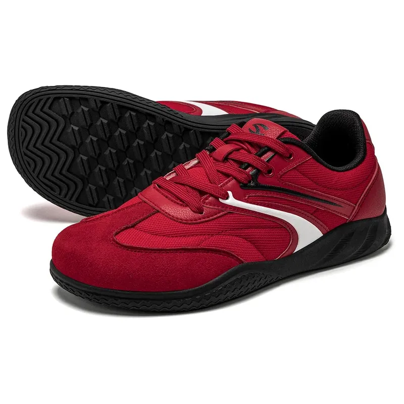 Barfuß-Schuhe mit breiter Breite, Unisex, Kunstleder, minimalistische Sneakers, Schnür-Retro-Wanderschuhe für Damen und Herren — image 2