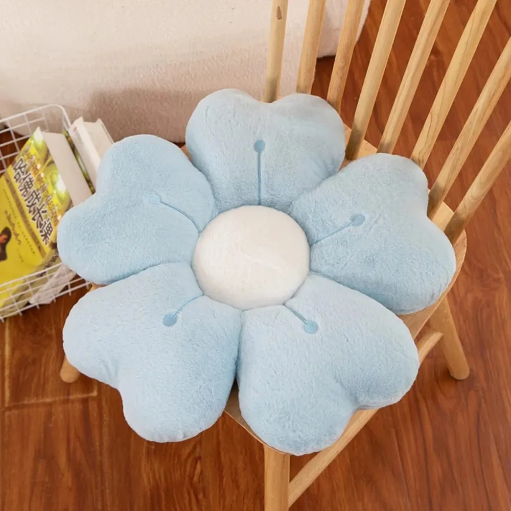 Almohada suave en forma de flor, bonito colchón, cómodo cojín decorativo para sofá, cojín para el suelo, cojín para silla, regalo