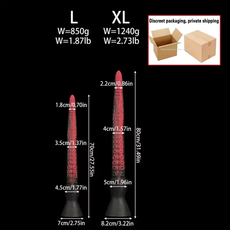 50-100 cm Super Lange Anal Peitsche Octopus Anal Plug Silikon Saugnapf Bdsm Buttplug Dilatdor Anal Xxl Sex spielzeug Frauen Männer Sex Sho — image 14