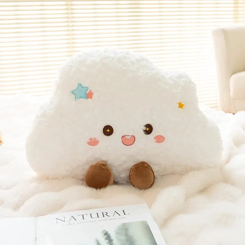 Coussin en peluche arc-en-ciel, mignon, nuage, soleil, lune, étoile, jouet en peluche, décoration de chambre à coucher, poupée, coussin de canapé, 45cm