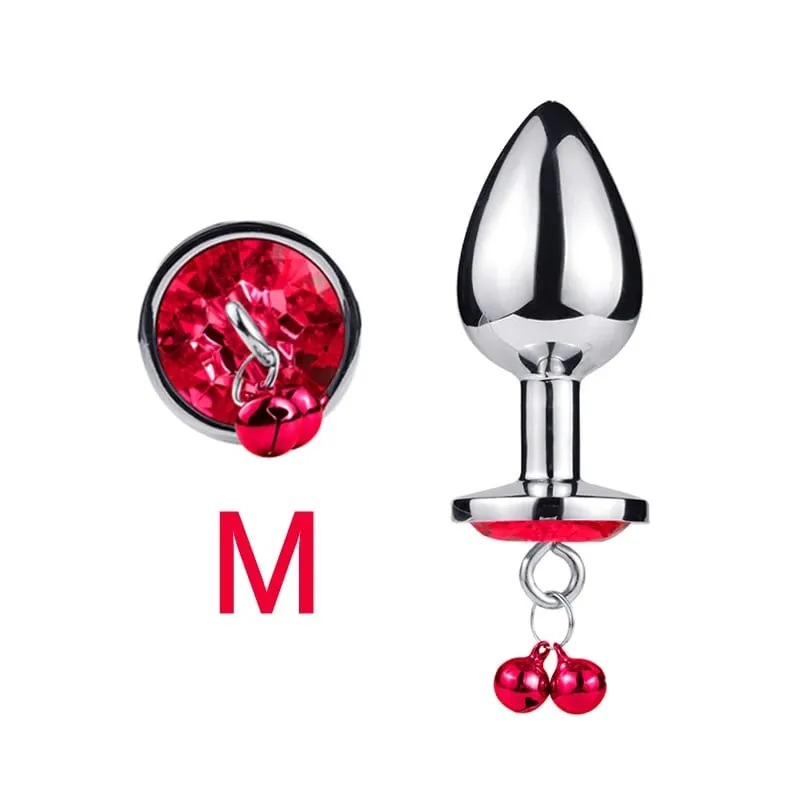 3 größen Metall Glocke-förmigen Anal Plug Traktion Kette Anal Massage Prostata Stimulation Massage Werkzeuge Erwachsene Sex Spielzeug Für paare — image 8