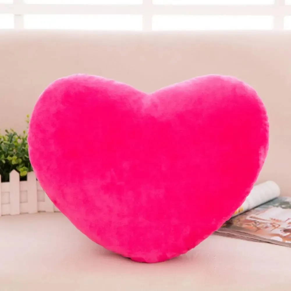 Pink Color Home Decorative Valentines Day Heart Pillow Soft Pillow Pillow Heart Shape — image 12