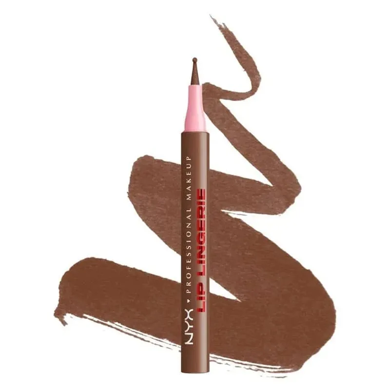 NYX Lip Oil & Latest Stain Ballpoint Felt Tip Lip liner for Precise No-bleed Nude Perfection in Twelve Shades Makeup For Woman — image 9