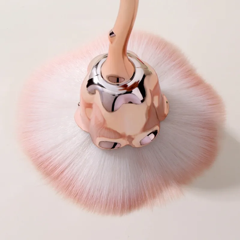 Rose Blomst Form Makeup Børste Rund Makeup Løse Pulver Børster Manicure Neglepolering Støvfjernelse Børste Skønhed Make Up Værktøj — image 6