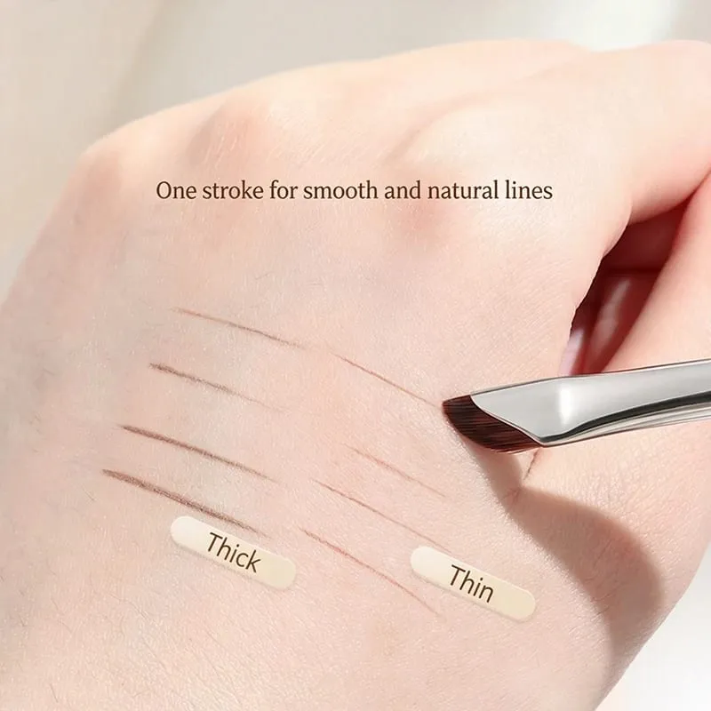 Pennello per eyeliner falce Pennello per lama per ombretto Pennello per dettagli Pennelli per sopracciglia diagonali Palpebra sottocutanea per dormire Strumenti per il trucco del baco da seta — image 3