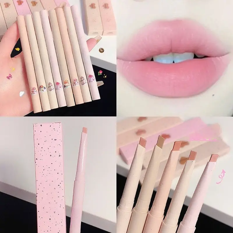 Matte Lip Liner Outline Lips Lipstick Pen Waterproof Long-lasting Color Lip Pencil Lipstick Pen — image 2