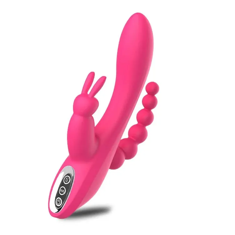12 모드 G 스팟 토끼 진동기 Clitoral Stimulator 항문 트리플 커브 마사지 항문 구슬 여성 커플 딜도를위한 섹스 토이 — image 8