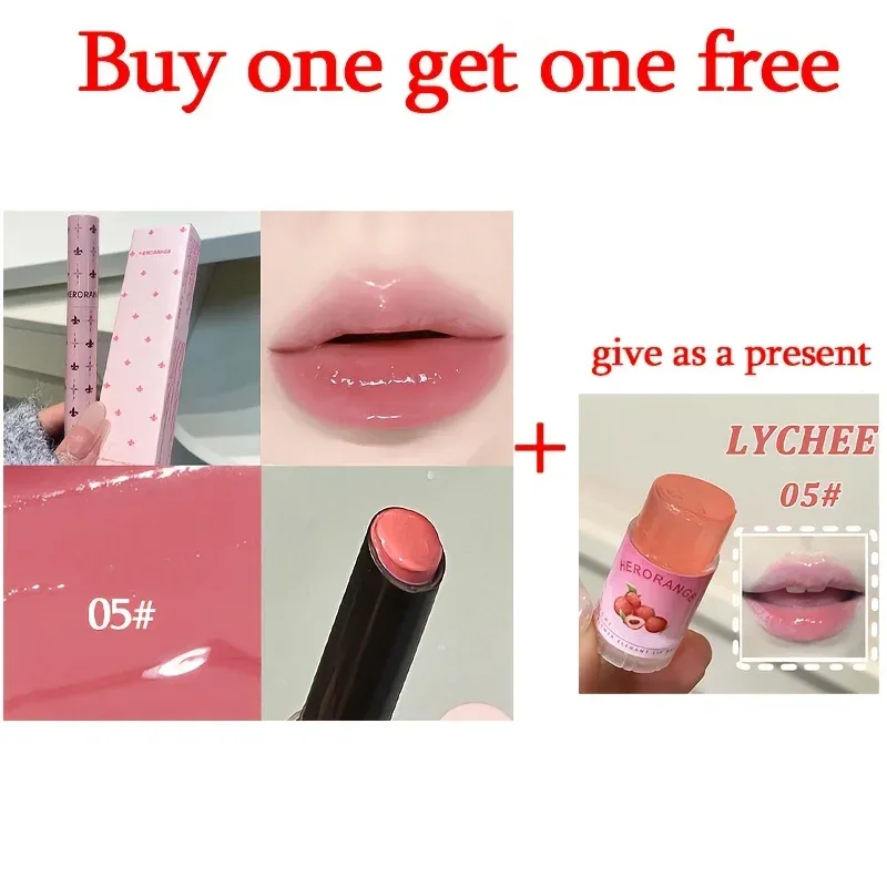 Herorange 1+1 Lip Set Hydrating Long Lasting Glitter Lip Makeup Portable Holiday Gift — image 9