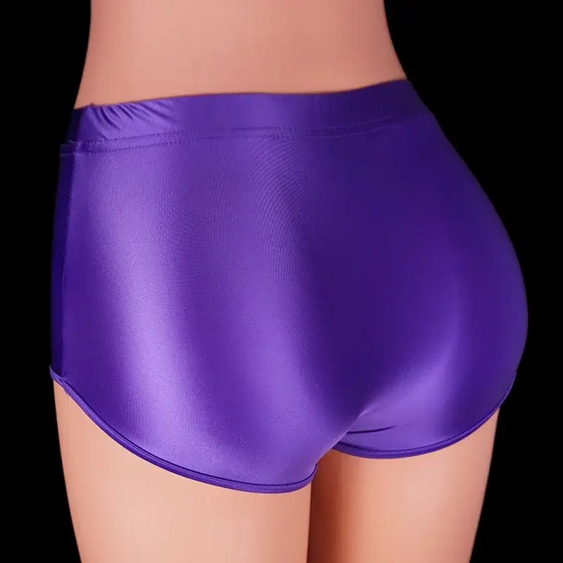 Satin glänzende Spandex-Shorts für Männer, extra kurze Biker-Shorts, glänzende Fitness-Kleidung, sexy Glitzer, Laufen, Fitnessstudio, sexy Unterwäsche für Männer — image 16
