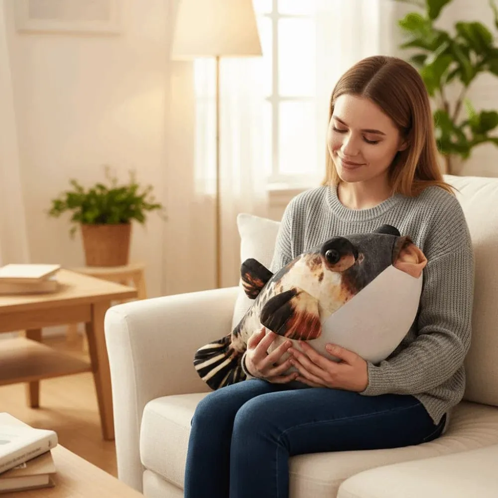 Animais de pelúcia simulação puffer peixe volta almofada sofá decorativo puffer peixe pingente dormir 20cm