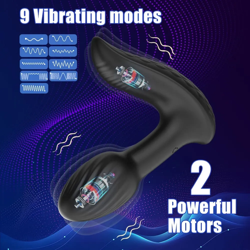 Điều Khiển Từ Xa Không Dây 9 Chế Độ Hậu Môn Cắm Máy Rung Xoay 360 Đeo Rung Mông Cắm Tuyến Tiền Liệt Massage Đồ Chơi Tình Dục Người Lớn Dành Cho Nữ — image 4
