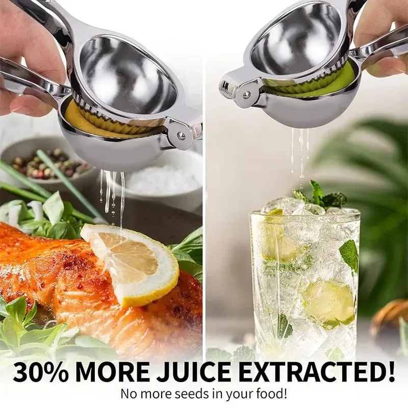 Manual Lemon Squeezer Zinc Alloy Citrus Press Heavy Duty Fruit Juicer for Orange Lime Hand Press Juicing Tool Kitchen Gadget — image 6