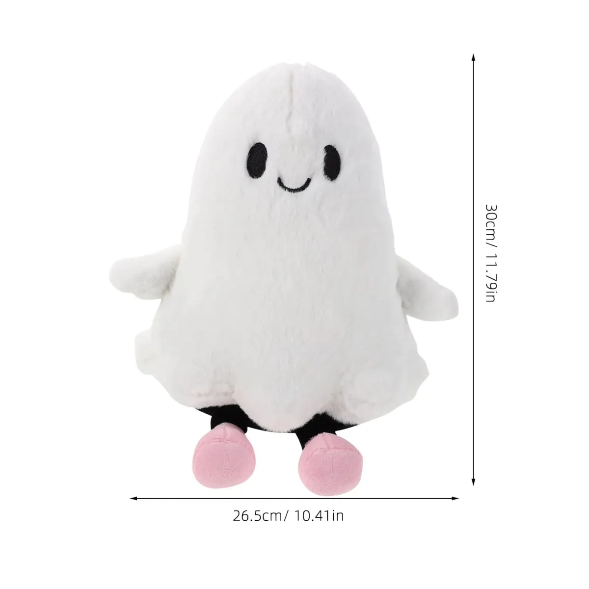 Coussin fantôme d'halloween, oreiller décoratif en peluche blanc doux, canapé-lit d'intérieur, remplissage de sac de friandises pour fête d'halloween — image 3