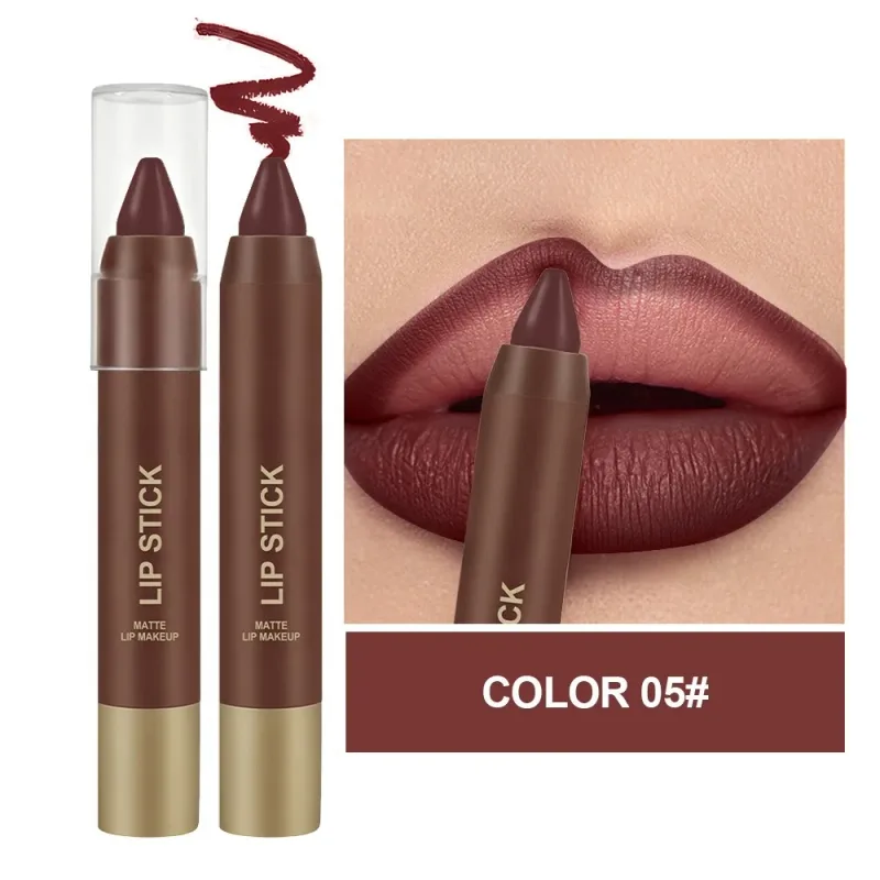 Matte Soft Mist Lip Liner Lipsticks 6 Colors Smooth and Pigmented Non-Stick Chocolate Lipsticks — image 9