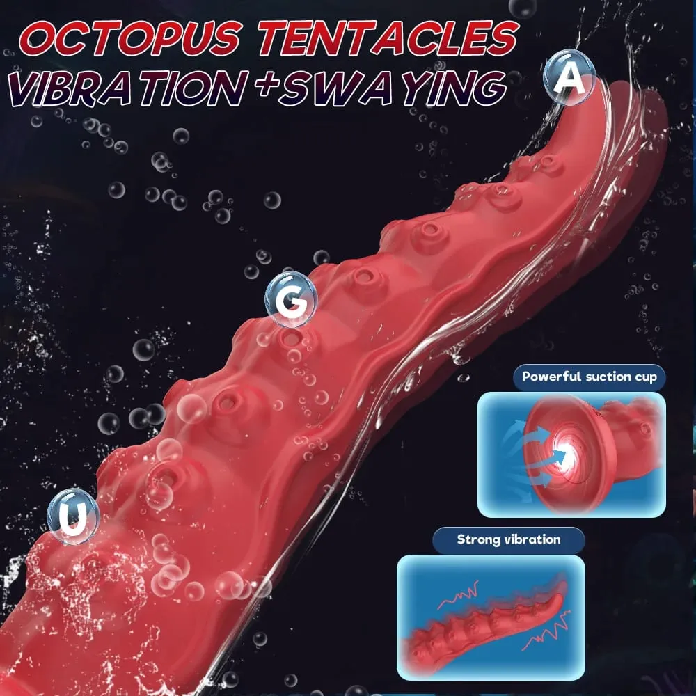 Animal Octopus Long Anal Plug Anal Vaginal Expansion Masturbator Female Orgasm Tentacle Dildo Sex Toys G-Spot Stimulation Penis — image 3