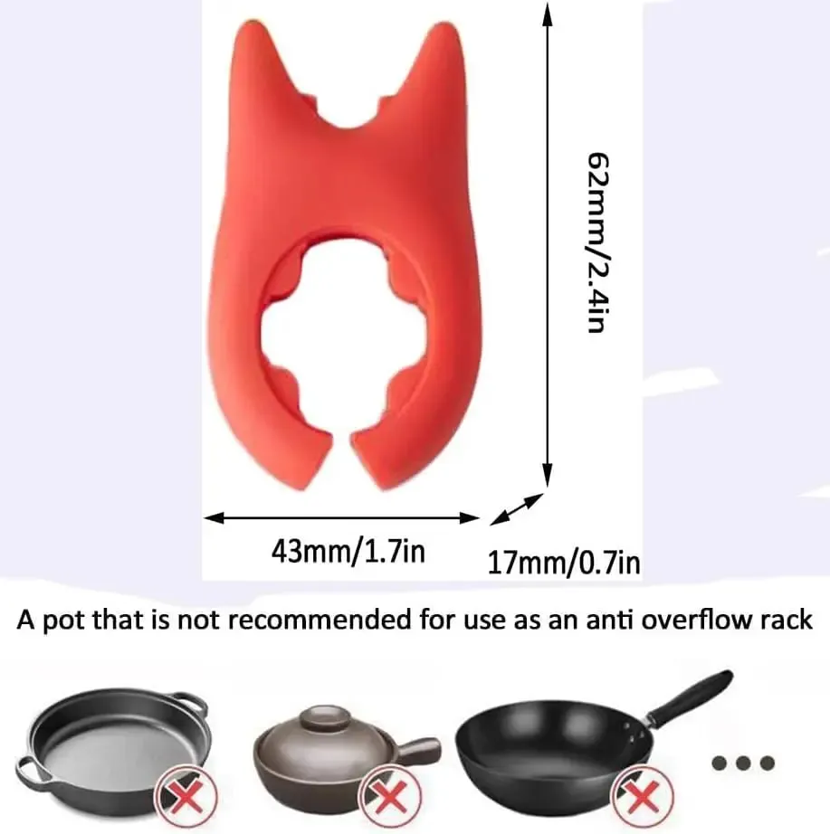 1PC Silicone Spatola Titolare Portatile Antitrabocco Pentola Coperchio Clip Anti-scottatura Cucchiaio Supporto Da Cucina Universale Spatola Staffa Clip — image 6