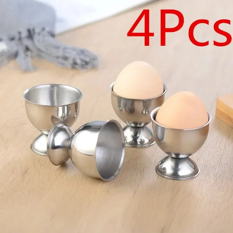 4 pezzi portauova sode in acciaio inossidabile supporto per rack portauova cucina colazione portautensili da cucina portautensili da cucina gadget da cucina