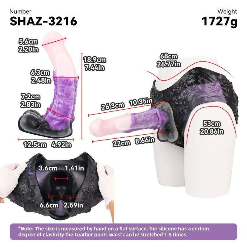 Strap On Cavallo lungo Guaina per dildo Imbracatura in silicone Mutandine per dildo Manicotto per pene indossabile Giocattolo adulto del sesso per uomini Preservativo riutilizzabile — image 2