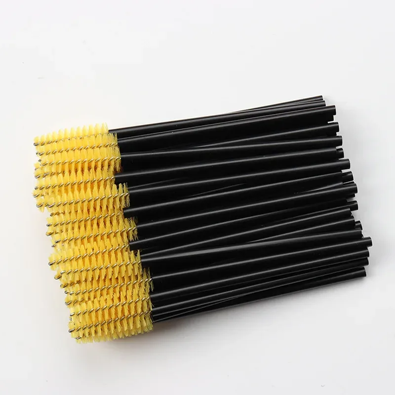 100pc Berus Bulu Mata Pakai Berus Berus Kening Berongga Sikat Bulu Mata Sambungan Berus Makeup Maskara Stick Aplikator Berus Mikro Alat Kecantikan — image 14
