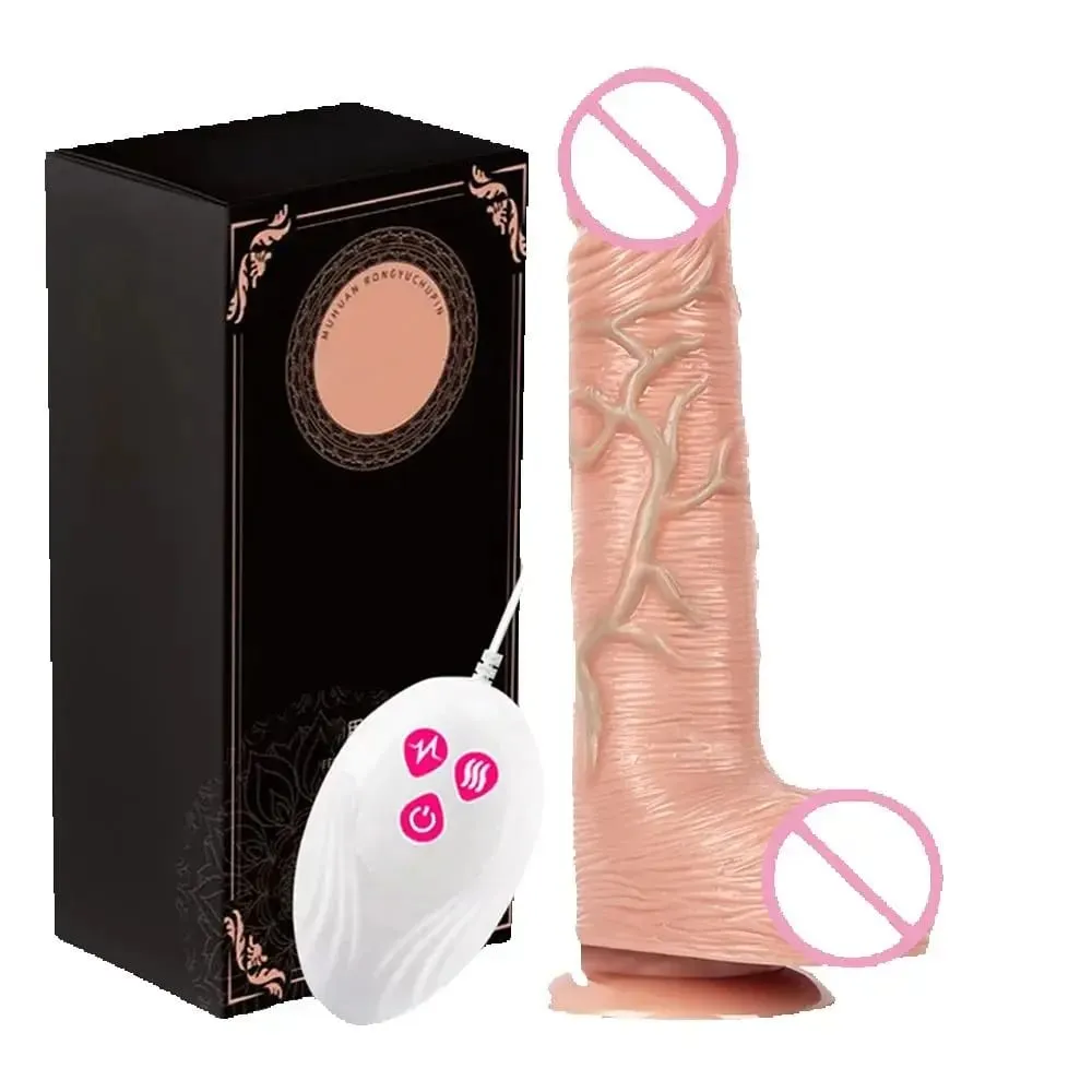 Τηλεχειριστήριο περιστροφής ώθησης Dildo Vibrator Γυναικείο ρεαλιστικό πέος Gay βεντούζα Ζευγάρι αυνανισμού για γυναίκες σεξουαλικά παιχνίδια — image 1