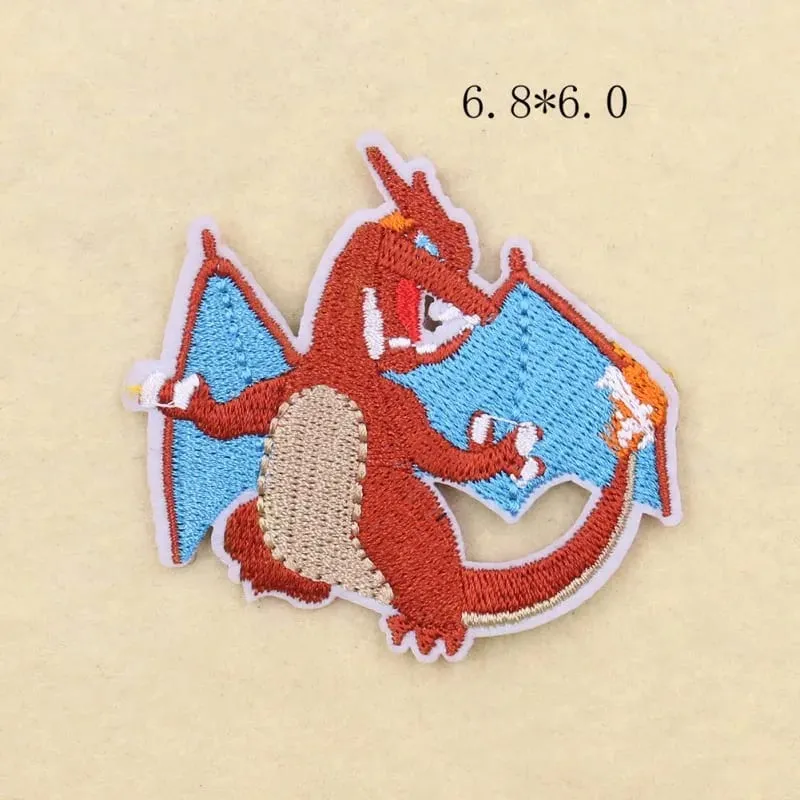 30 Stijl Doek Patch Pikachu Charizard Kleding Stickers Naaien Borduren Patches Applique Ijzer Op Kleding Cartoon Diy Kledingstuk — image 42