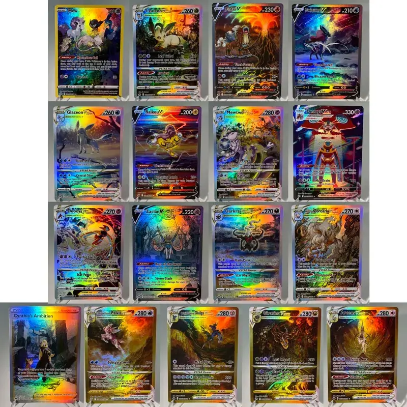 Kad PKM Prismatic Evolutions PTCG5-A GX Rainbow Umbreon Sylveon Leafeon ex Rare Collection Battle Toys Hadiah untuk Hobi — image 5