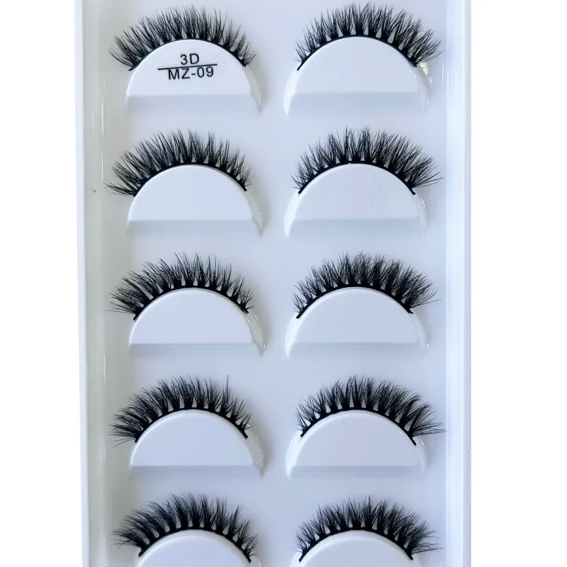 Nowy 28 styl 5 par naturalne norek sztuczne rzęsy makijaż przedłużanie rzęs sztuczne rzęsy Faux Cils makijaż uroda Cilios — image 11