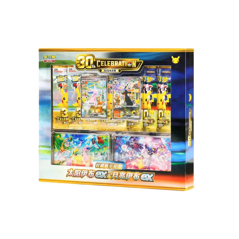100% Original Pokemon 30th ANNIVERSARY Celebration จีนตัวย่อหรูหราการ์ดชุด PTCG Swap การ์ดเกมของขวัญกล่องของเล่น — image 7