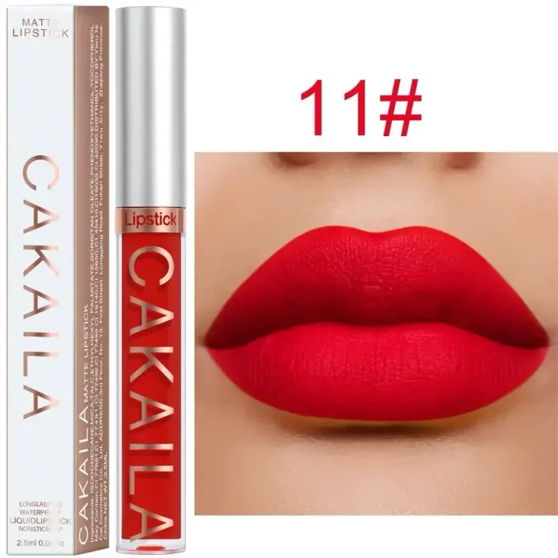 Lip Gloss Waterproof Matte Liquid Gincu Tahan Lama Baldu Lipgloss Tiub Tint Pigmen Bogel Kosmetik Makeup Bibir — image 18