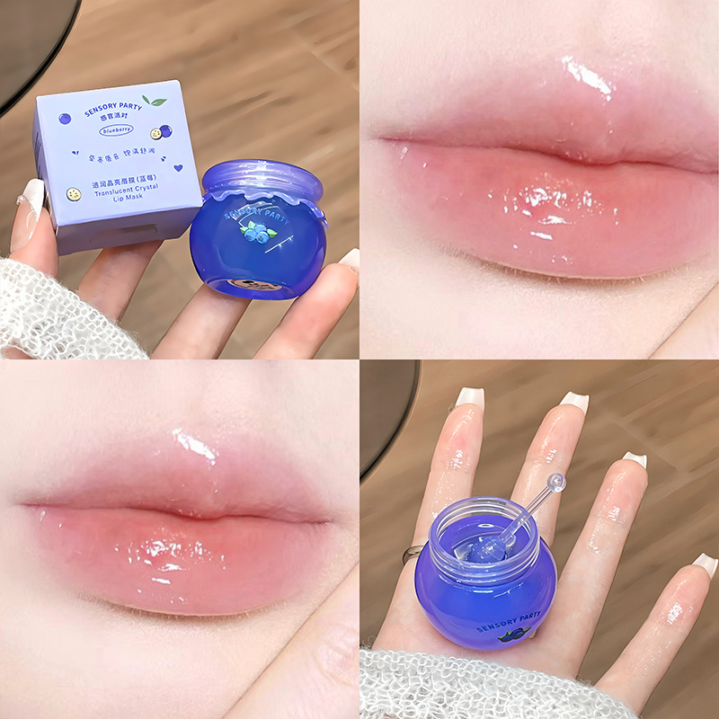 Green Grapes Clear Lip Gloss Maintenance Ενυδατικό Lip Balm Απολεπιστικό Scrub Θρεπτική Περιποίηση χειλιών Peach Water Gloss Lip Tint — image 9