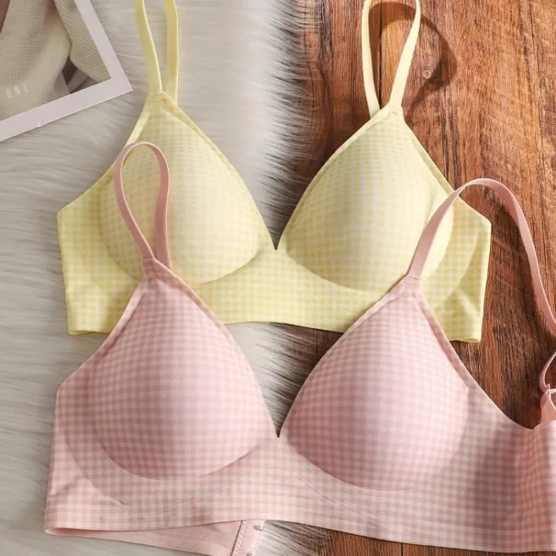 Elegantní Seamless Bralette Malá poprsí Sbírka Proti povisnutí Tenká nastavitelná ramínka Wirefree Comfort Fit UK Light Support Podprsenka — image 6