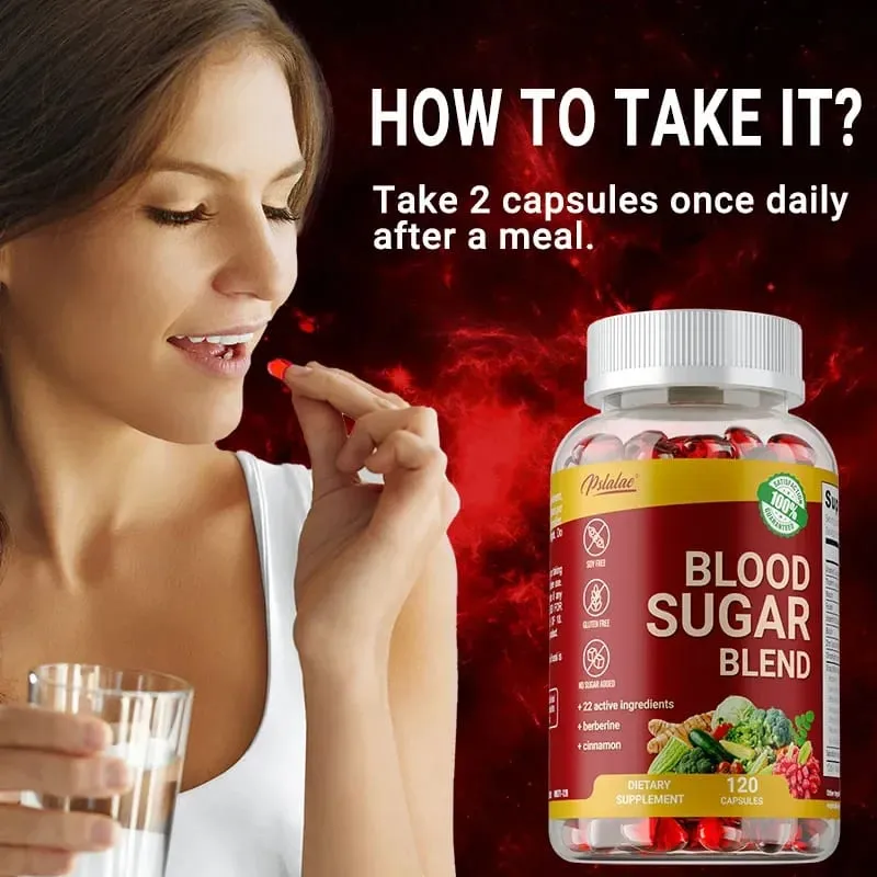 Blood Sugar Blend Capsules - การเผาผลาญน้ำตาลในเลือดที่สมดุลช่วยเพิ่มภาวะน้ำตาลในเลือดต่ำ เพิ่มพลังงาน ปรับปรุงความมีชีวิตชีวา — image 5
