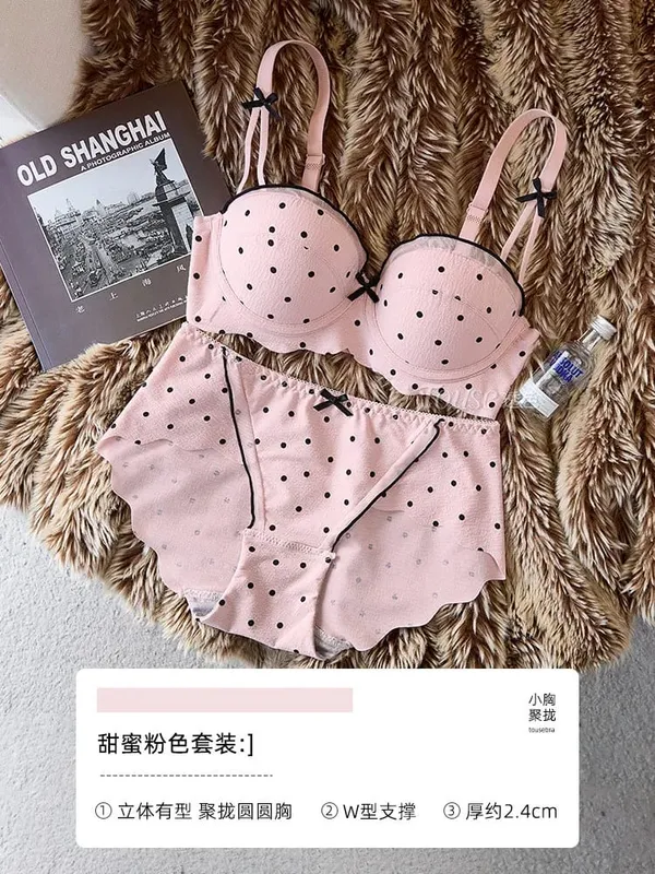 Ensemble de soutien-gorge Demi-bonnet en dentelle pour femmes, 2 pièces, Push Up, petit buste, soutien supérieur, Anti-affaissement, dos élégant, Lingerie intime, sous-vêtements quotidiens — image 9
