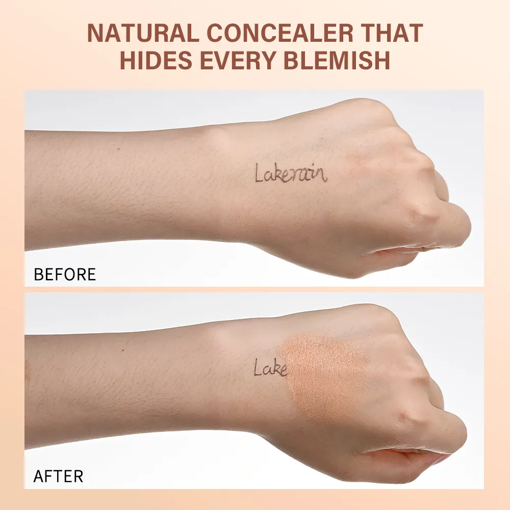 Lakerain Under Eye Brightener Concealer Cream Crema idratante illuminante Concealing Evidenziazione Copertura Cosmetici per la correzione del colore — image 6