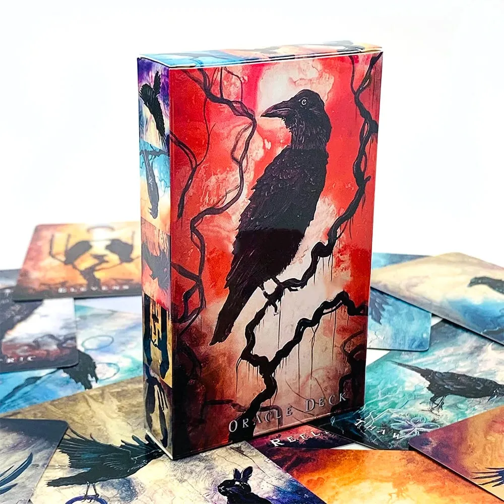 Baralho oracle requintado com 53 cartas, baralho oracle com arte surreal e fantasia, perfeito para adivinhação e presentear — image 3