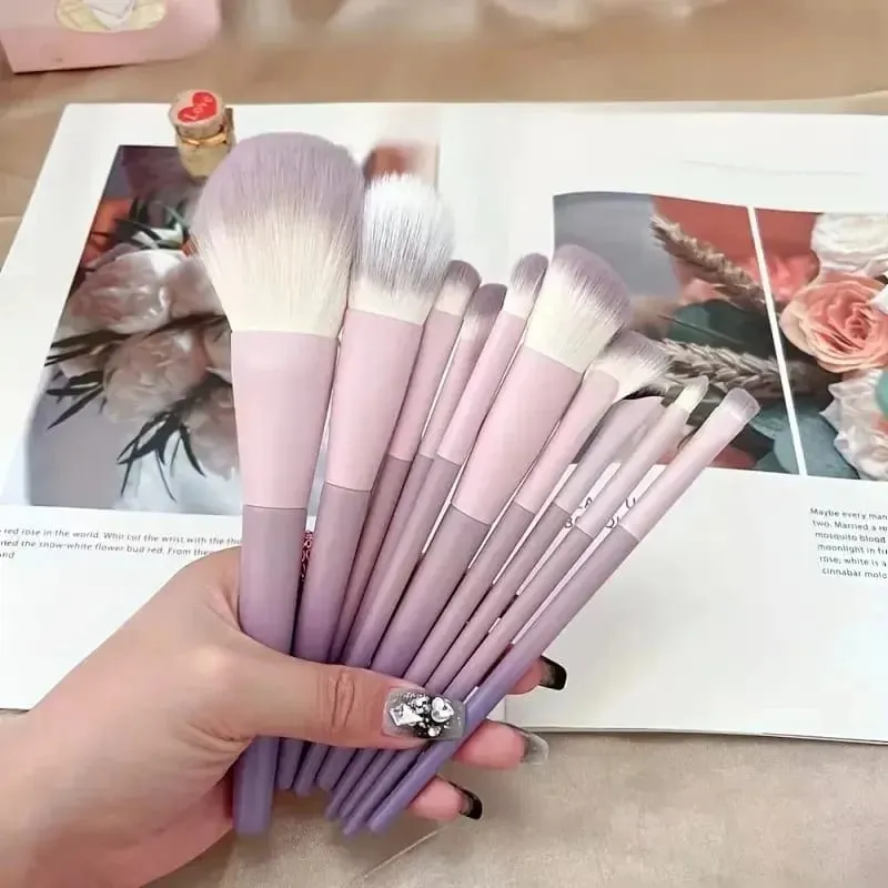 Conjunto de pincéis de maquiagem, 13 peças, corretivo, blush, pó, sombra, iluminador, base, cosméticos, ferramenta de beleza — image 23