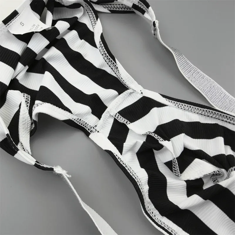 Male Striped Shiny Belt with Sexy High Fork Briefs Elastic and Comfortable Bulge Pouch Panties Quick-dry Low Waist Men Underwear — image 5