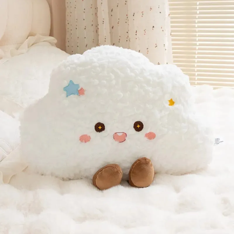 Siri Cuaca Bantal Mewah Bulan Lembut Gebu Hiasan Sofa Belakang Kusyen Hadiah Mainan Mewah Comel Untuk Hiasan Bilik Tidur Rumah Wanita
