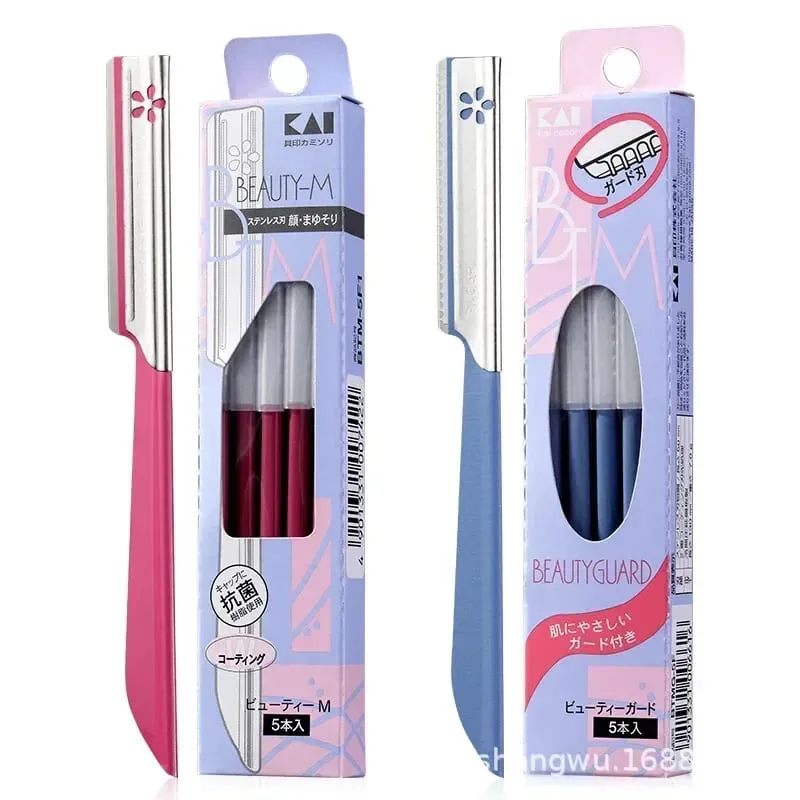 5pc Eyebrow Epilator Sets for Women Makeup Beauty Eyebrows Hair Removal Styling Tool Steel Blade Facial Razor Trimmer — image 8